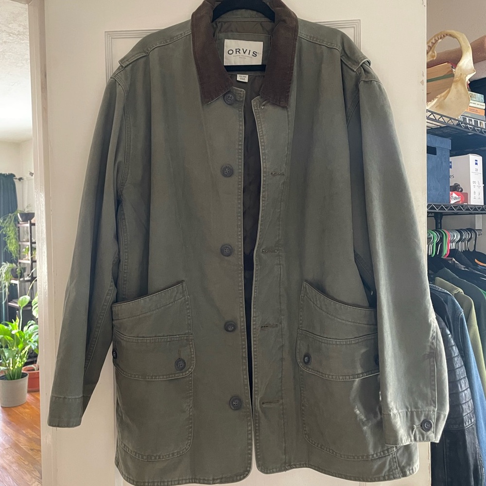 Orvis Men's olive green Barn Jacket